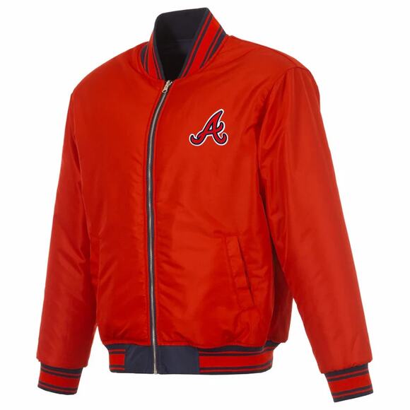 Atlanta Braves Reversible Flight Jacket - Picture 4 of 5